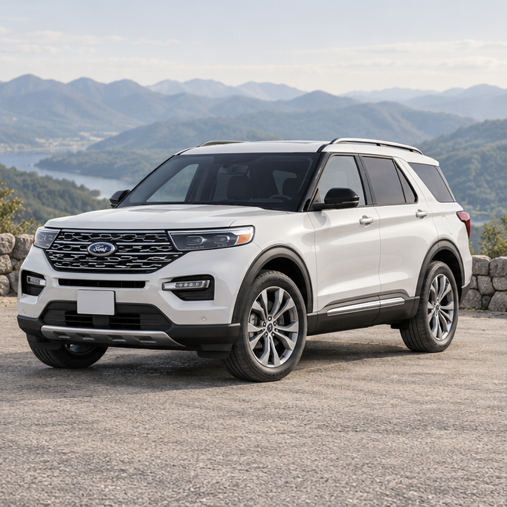 Ford Explorer, вид спереди — иллюстрация